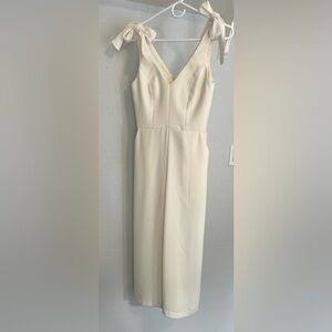 Amanda Uprichard Cream Jumpsuit Size P